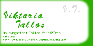 viktoria tallos business card